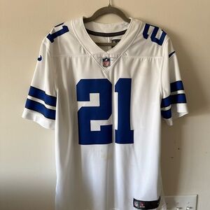 NFL White and Blue Men's Jersey